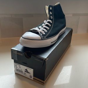 NEW with box converse all stars black high tops